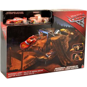 Disney Pixar Cars Midnight Jump Race Track / Lightning McQueen and Smokey Cars / 2 Ways to Play