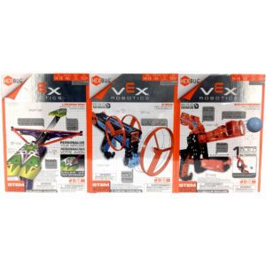 HexBug Vex Robotics 3 Pack / Steam Toy / Learning Toy / Ball Launcher / Airplane Launcher / Disc Shooter