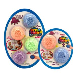 Stylo Foam Moldable Beads / Non Toxic Clay / Reusable / Squish / Create / Sculpt / Multi-Coloured