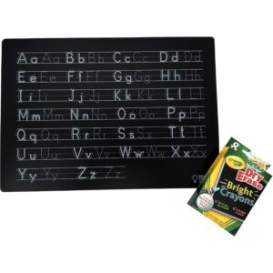 Chalkboard Placemat with Dry Erase Crayons / Washable / Reusable