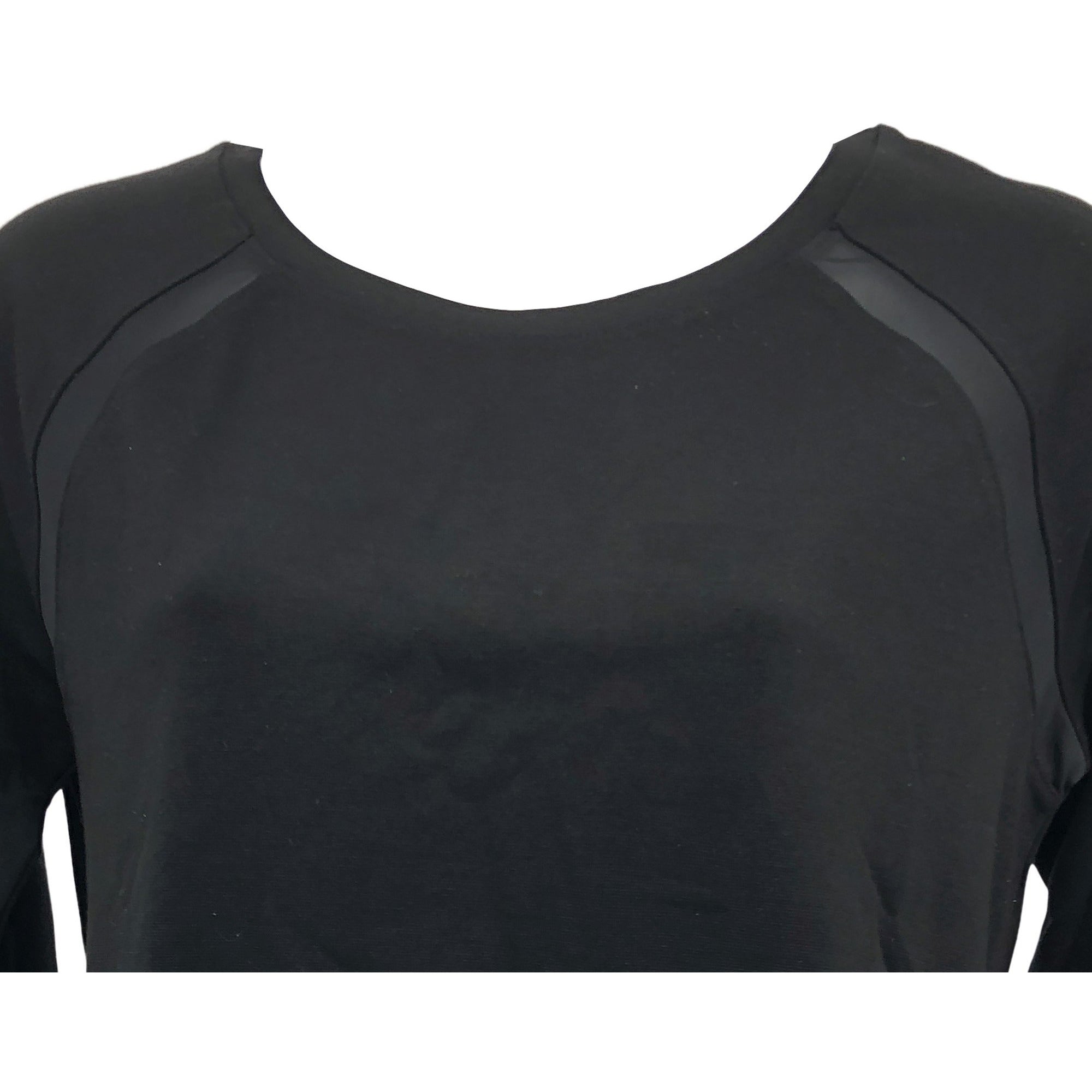 Kenneth Cole Reaction Women's Active Wear Shirt / 3/4 Length Sleeves / Black / Size Small
