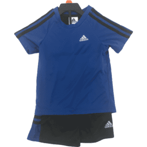 Adidas Boys T-shirt & Short Athletic Set: 2 Piece Set | Blue |