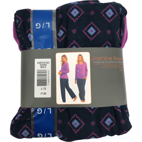 Jasmine Rose Women's Pyjama Set / Purple and Blue / Sleepwear Set / Various Sizes