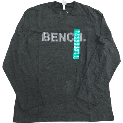 Bench Men's Long Sleeve Shirt / Dark Grey / Various Sizes