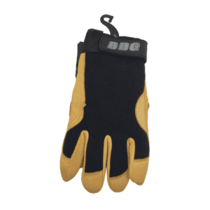 Bob Dale Work Gloves: Black/Gold Medium