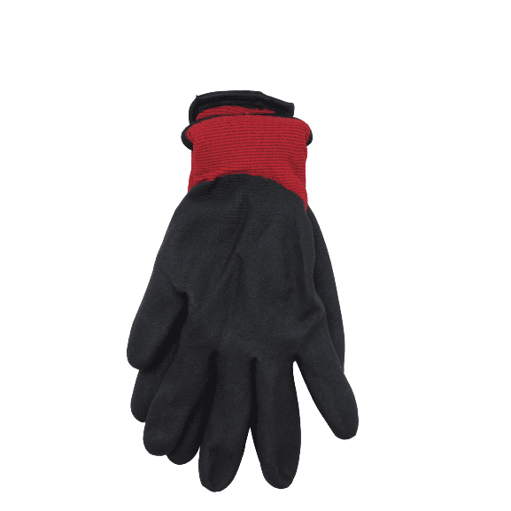 Superior Glove Works Winter-lined Work Gloves: Black/Red XXL