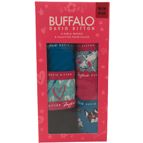 Buffalo Girl's Underwear: Pack of 6