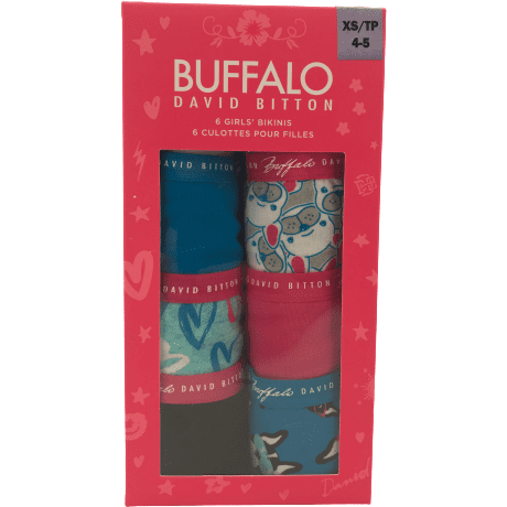 Buffalo Girl's Underwear: Pack of 6