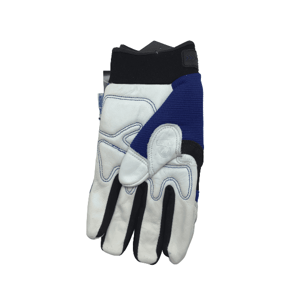 Miller Metal Worker Gloves: Blue/White/Black XL