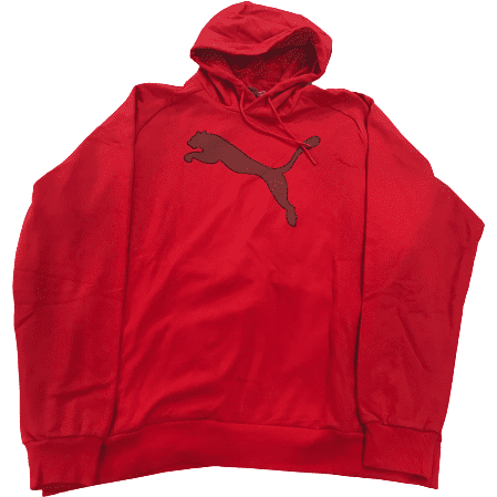 Puma Men's Hooded Sweatshirt: Red / XXL