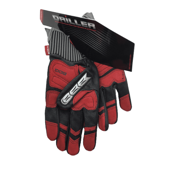 BDG Driller Men’s Specialty Performance Gloves: Black/Red X2L