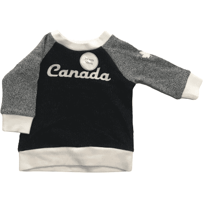 Canadiana Infant Sweater: Black / Various Sizes