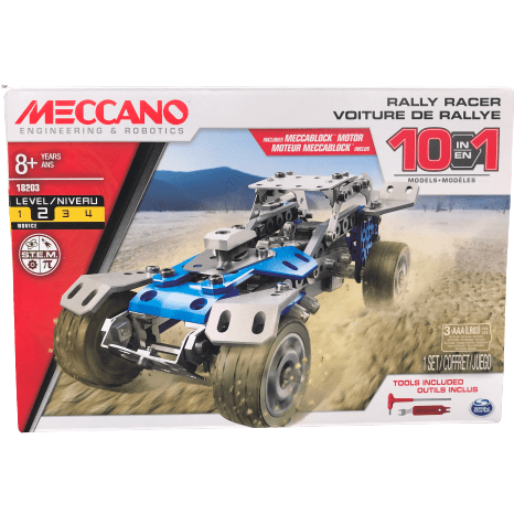 Meccano Rally Racer Sports Car: STEM Learning