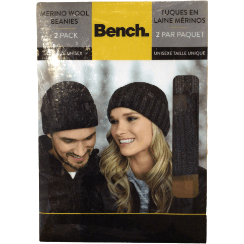Bench Merino Wool Beanies: Unisex Grey One Size