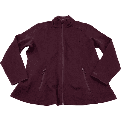 Stormpack Sun Ice Women’s Zip-Up Sweater: Dark Purple / 1X