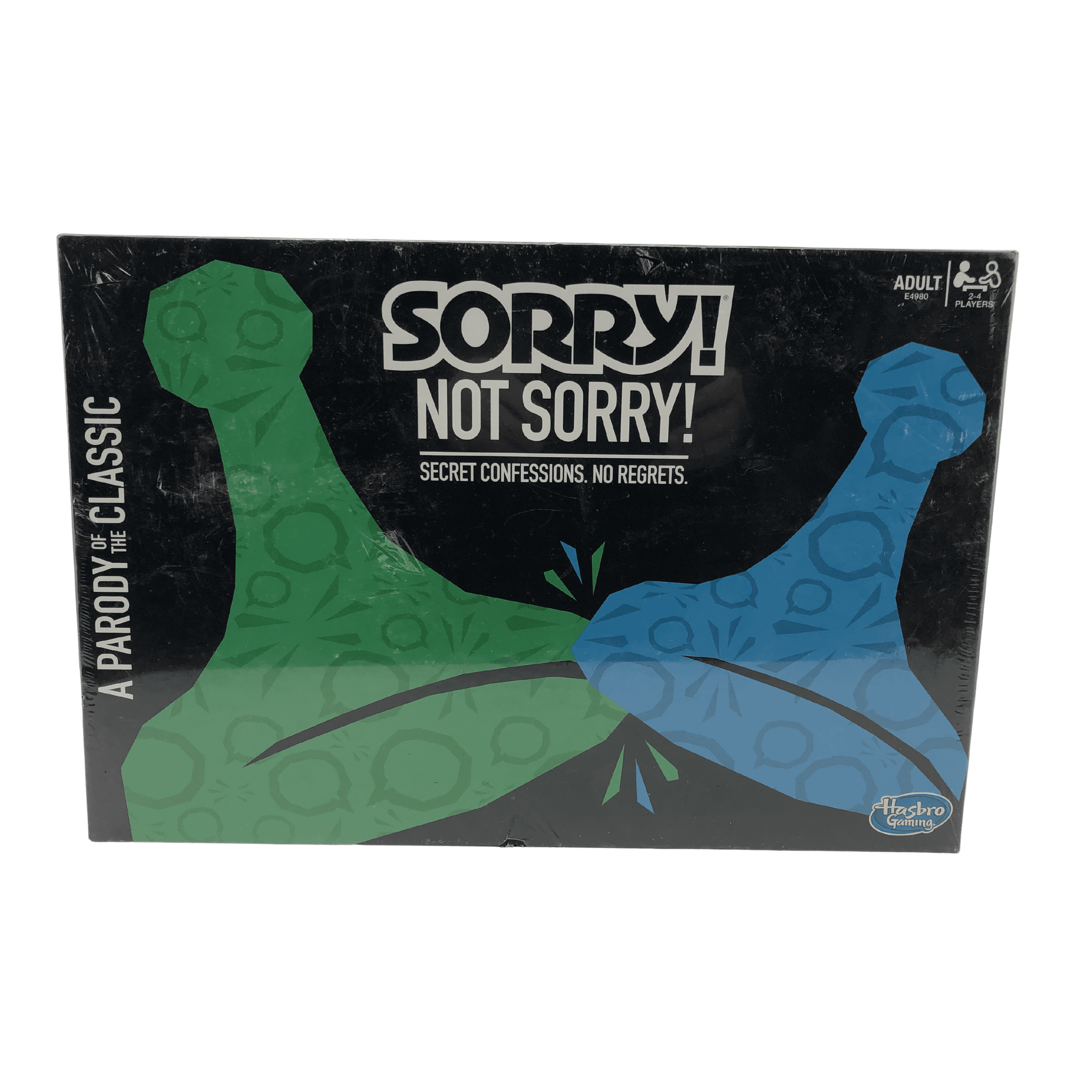 Hasbro Gaming Sorry! Not Sorry! Parody board game for adults