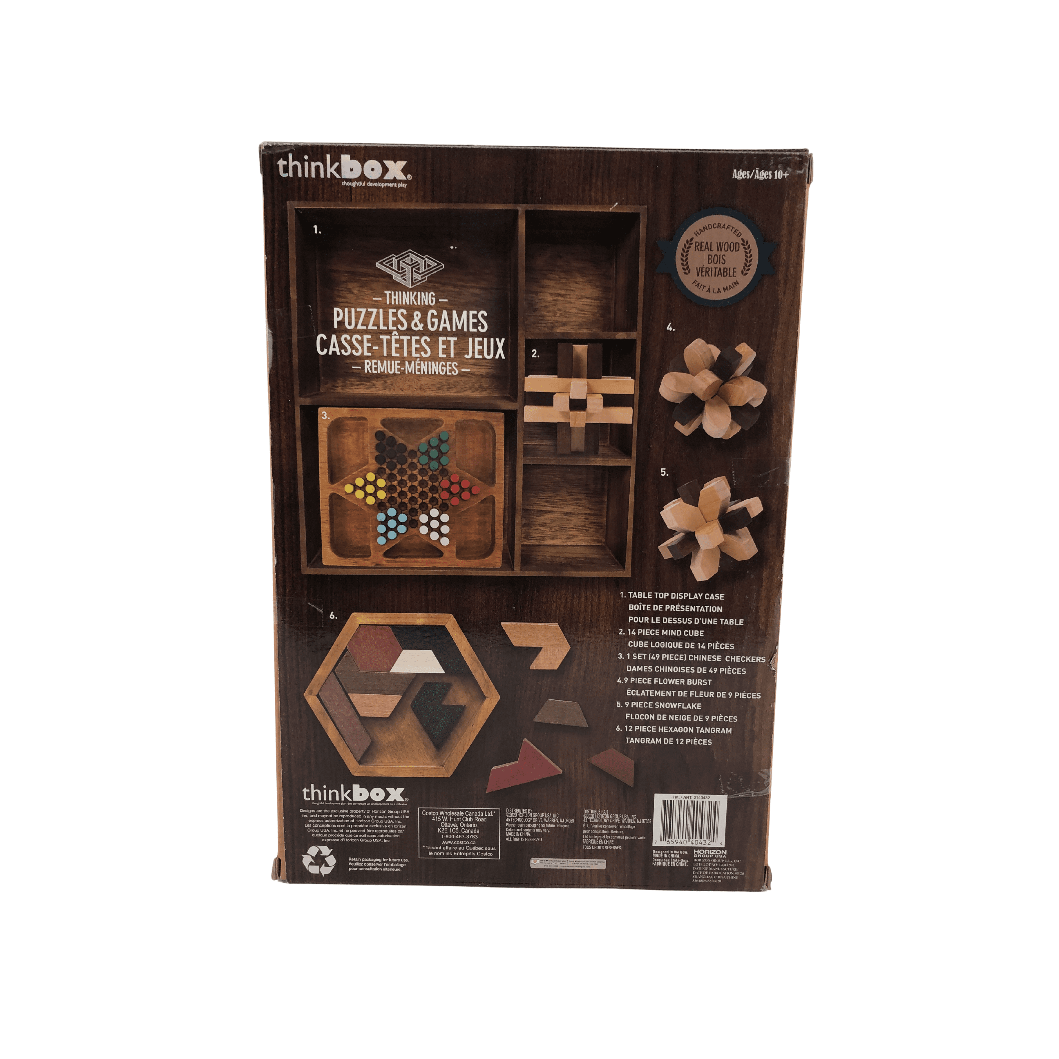 ThinkBox Puzzle & Game Set / 5 Premium Puzzles & Table Games