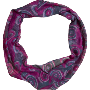 Women's Fashion Scarf: Pink with Pattern: Infinity Scarf (no tags)