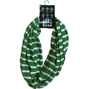 Women's Infinity Scarf: Stripes: Various Colours