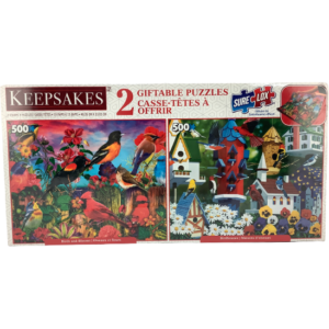 Keepsakes Puzzles: Bird Themed: 500 Pieces: 2 Pack