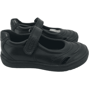 Geox Girl's Sandals: Hook & Loop/ Black/ Size 8
