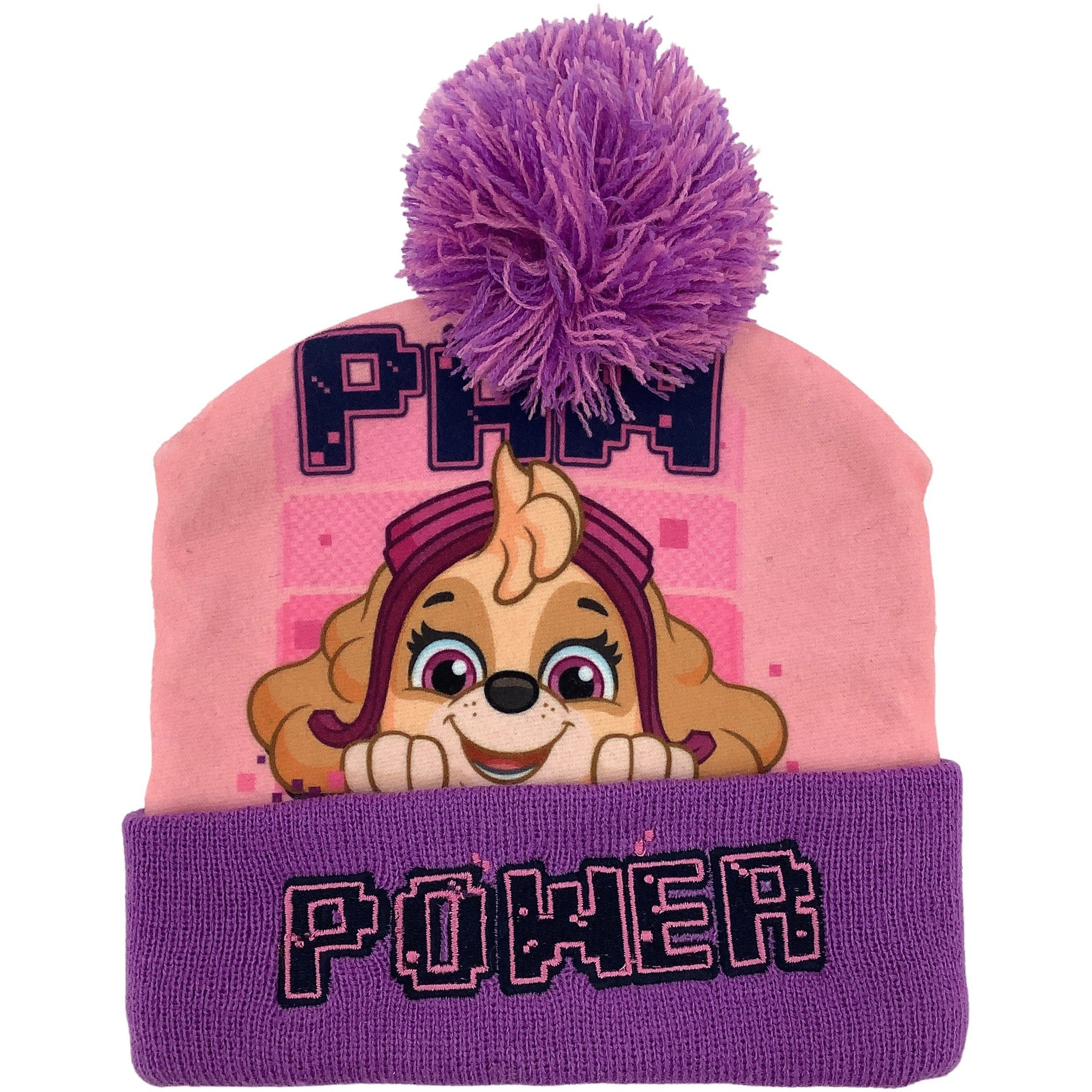 Nick Jr. Paw Patrol Girl's Winter Hat: Pink and Purple