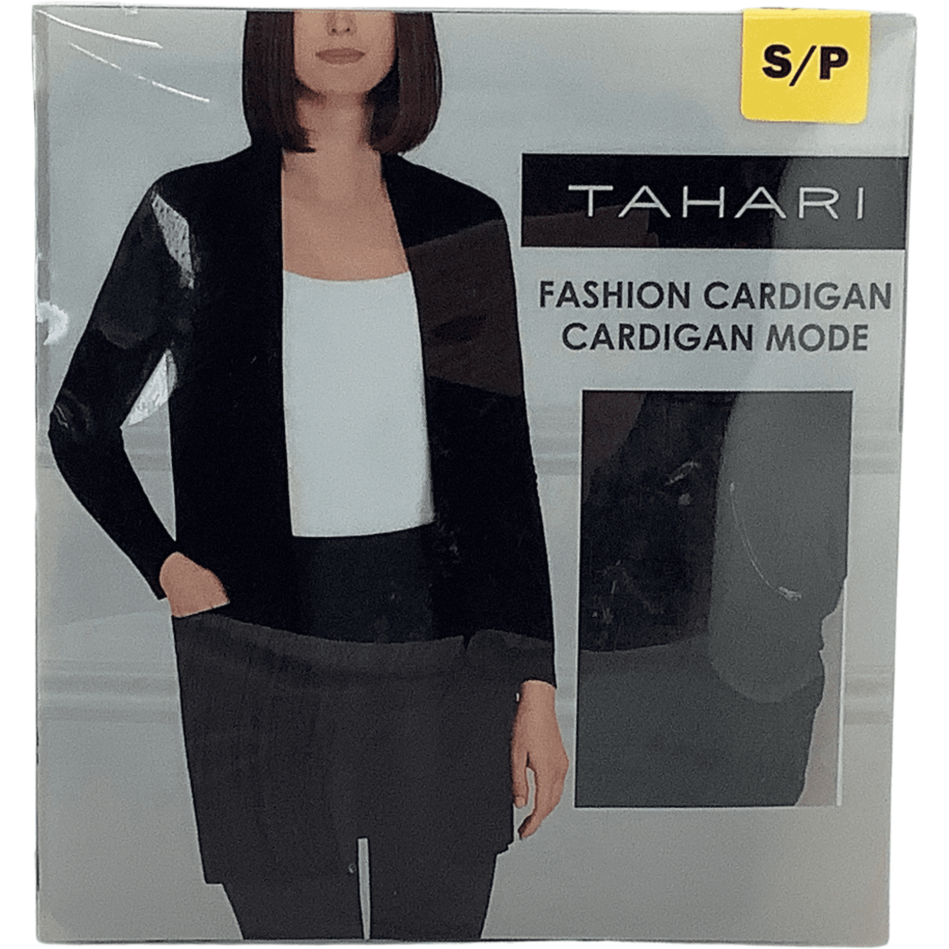 Tahari Women's Fashion Cardigan / Black / Size Small **OPENED**