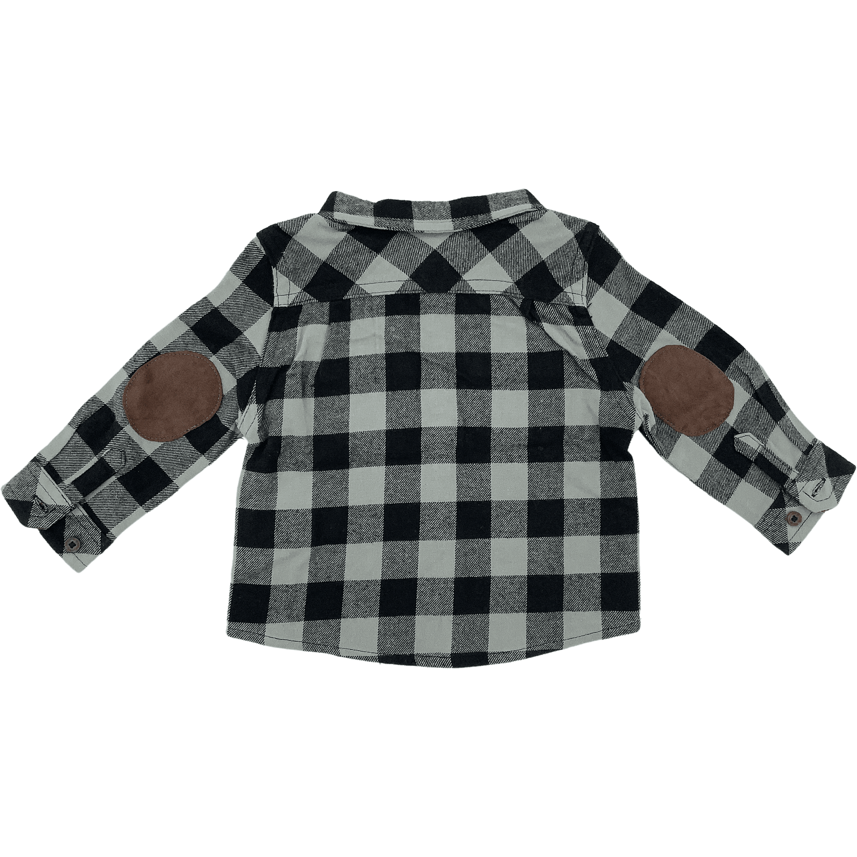 Canadiana Infant Plaid Shirt | Dark Grey | Various Sizes