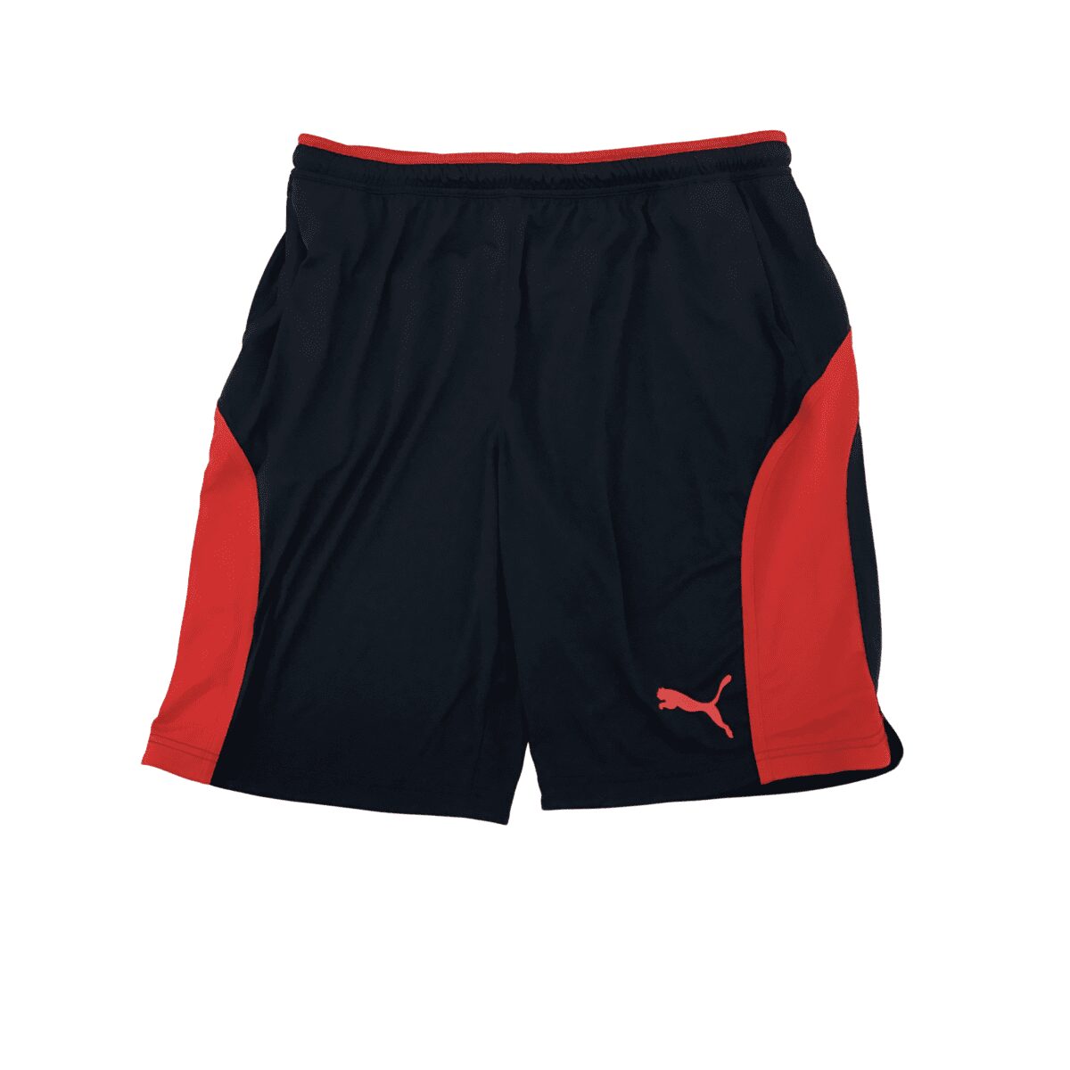 Puma Men's Athletic Shorts in Navy and Red Size Xlarge_02