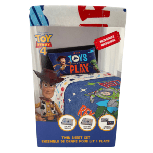 Disney Pixar Toy Story 4 Twin Sheet Set / 3 Piece Set / Microfibre / Kid's Sheet Set