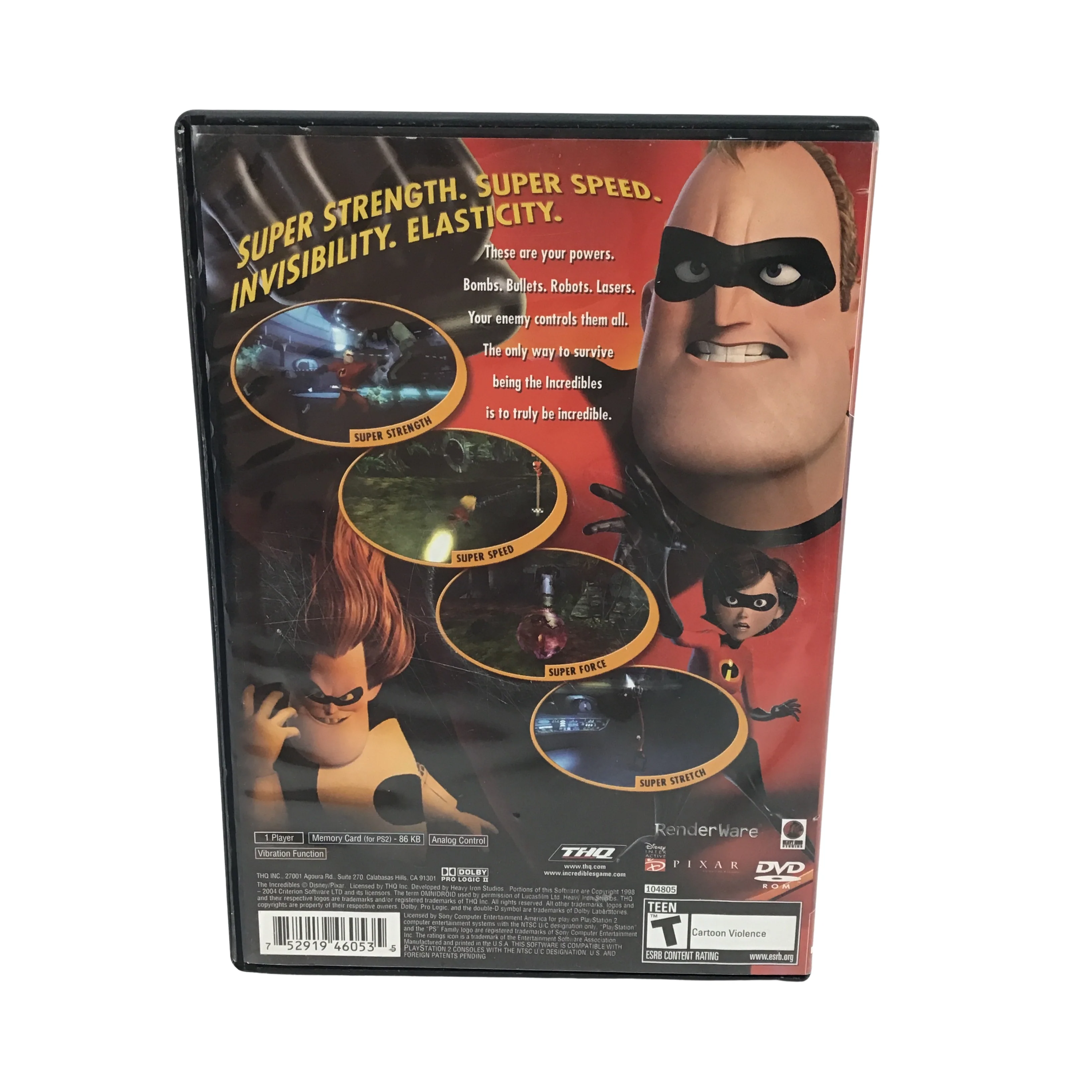 PlayStation 2: The Incredibles Game / Video Game **USED**