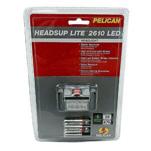 Pelican Headsup LED Headlight / 2610 / Adjustable / Water Resistant / Safety Approved