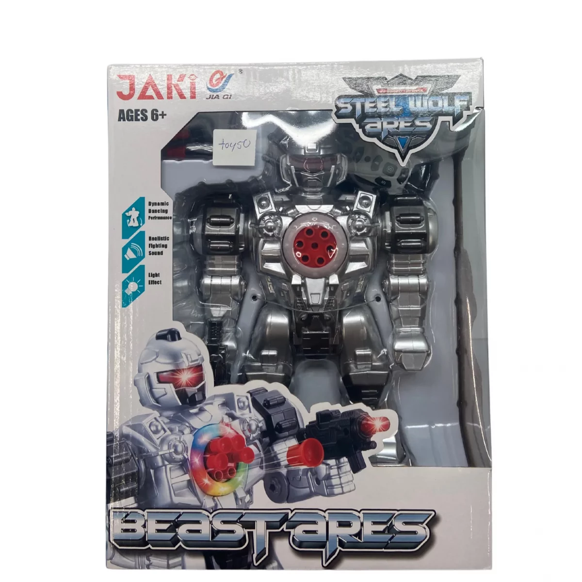 Jaki: Beastares / Steel Wolf Ares / Robot / Light up / Sounds / Dancing / Remote Control