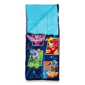 Nickelodeon Paw Patrol Kid's Sleeping Bag / 5 Characters / Sleep Over Essentials / 56" x 28"