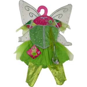 Teetot & Co Children's Halloween Costume / Fairy / Green with White Wings / Pretend Play / Size 3-4