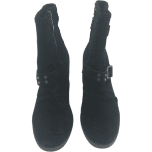 BearPaw Women's High Heeled Boots / Amethyst Black Boots / Size 8 ** WORN **