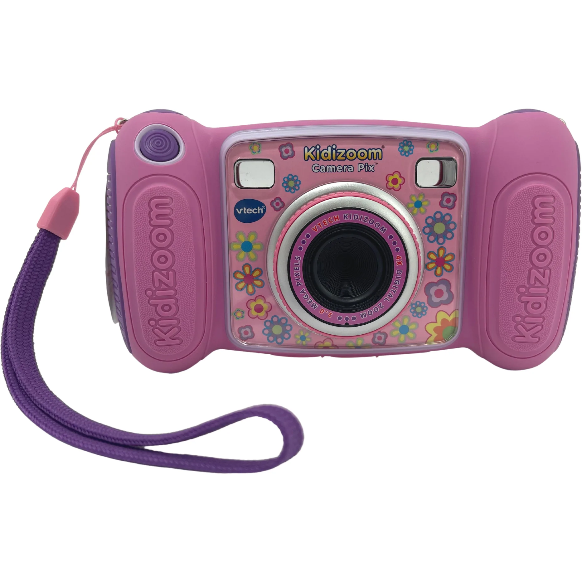 Vtech Kidi Zoom Camera Pix / Pink & Purple / Kid's Interactive Camera with Wrist Strap **DEALS**