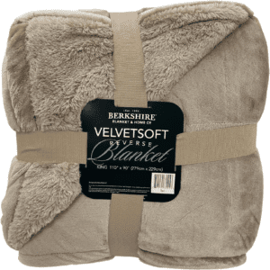 Berkshire Velvet Soft Blanket / 110" x 90" Blanket / King Size / Super Soft / Various Colours