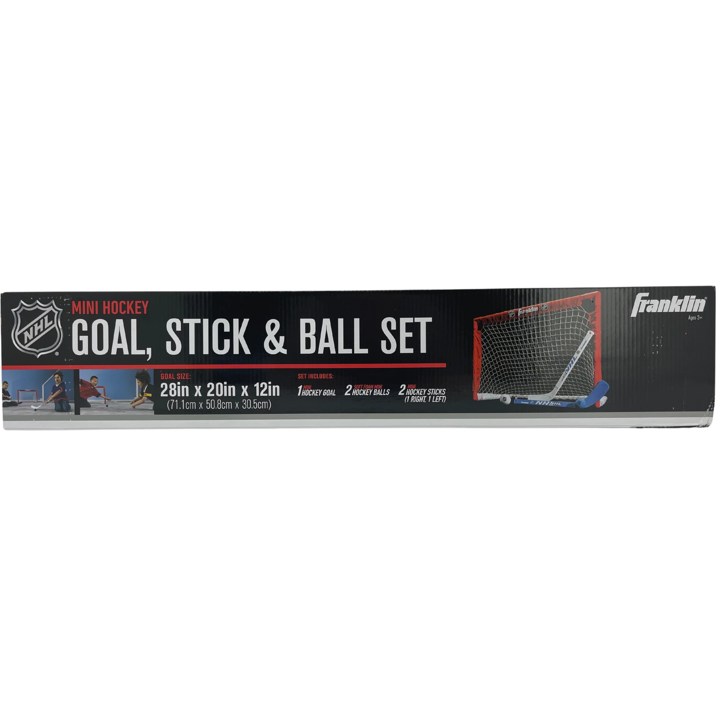 Franklin Mini Stick Set / NHL Goal, Stick & Ball Set / Indoor Floor Hockey / 2 Sticks Included