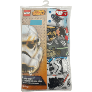 Disney Star Wars x Lego Boy's Briefs / 5 Pack of Underwear / Size 6 **No Tags**