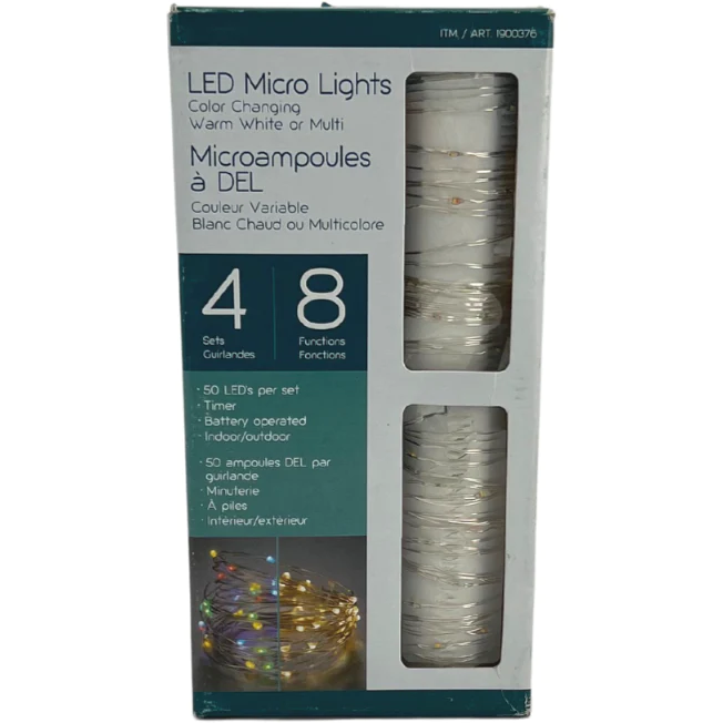 LED Micro Lights: Warm White Or Multicolour / 4 Sets