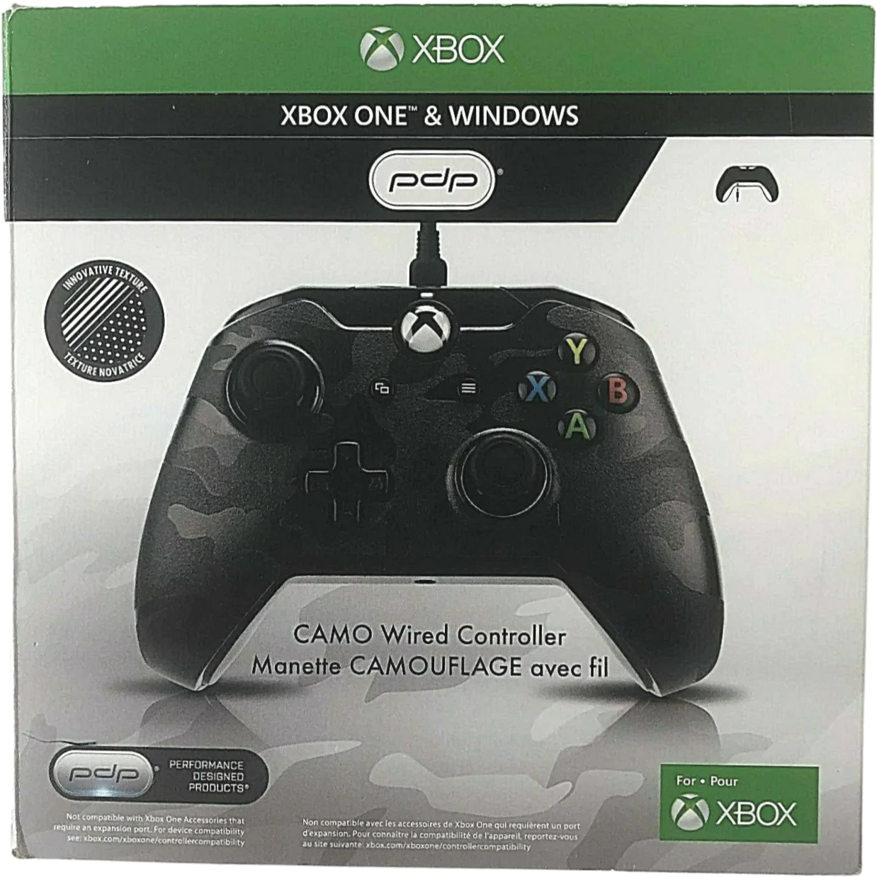 Xbox CAMO Wired Controller / Xbox One & Windows / 8ft. Detachable Cord **USED**