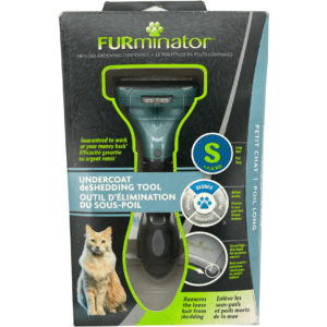 Furminator Undercoat Deshedding Brush / Long Hair / Small Cat / Grooming Tool / Cat Hair Brush
