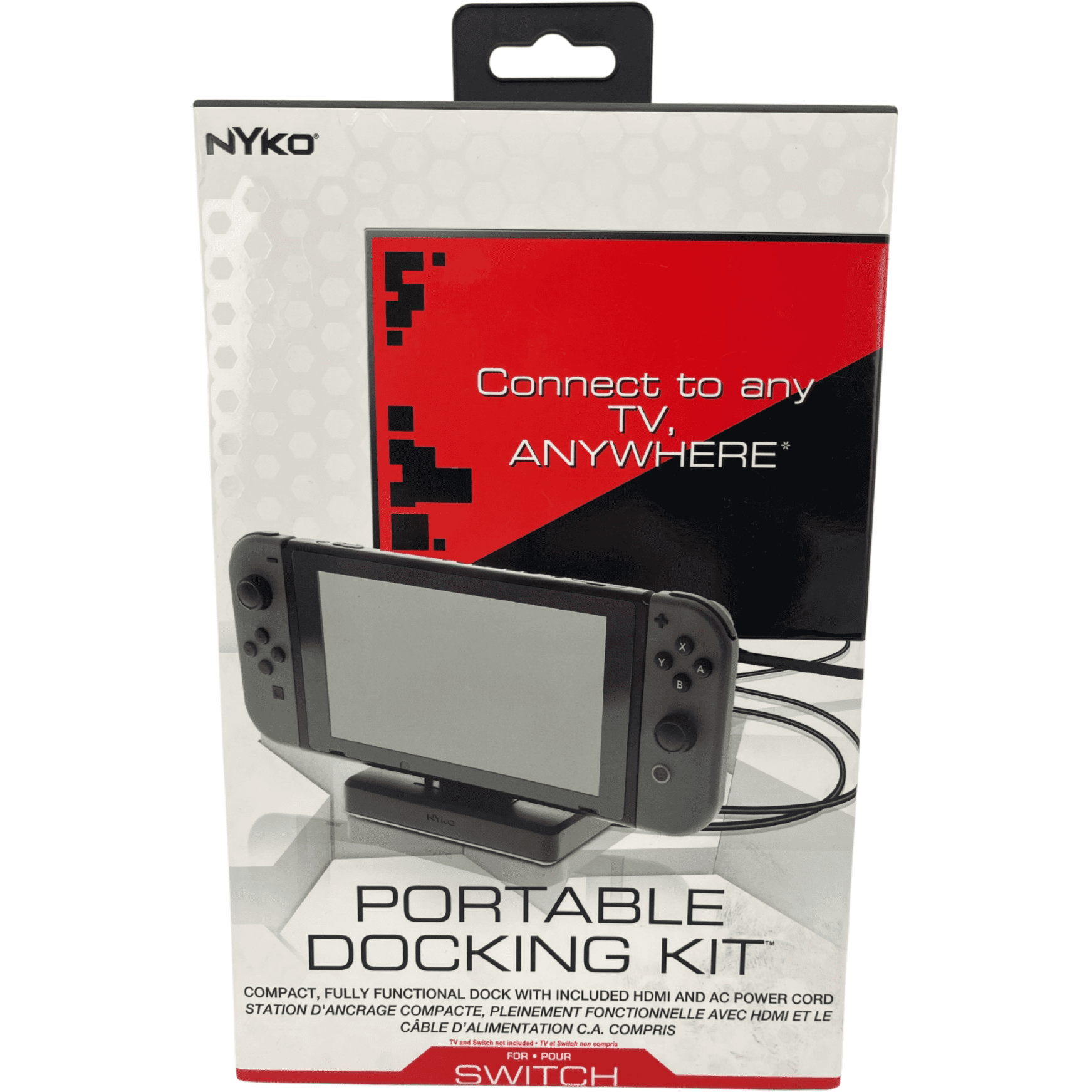 NYKO Portable Docking Kit for Nintendo Switch / Black / Nintendo Switch Accessory