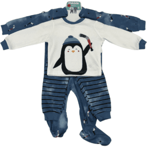 Pekkle Kid's Pyjama Set / 3 Piece Set / Hockey Themed / Blue & White / Various Sizes