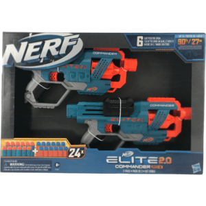 Nerf Elite 2.0 Nerf Gun: Commander RD-6 / 2 Pack / 8+