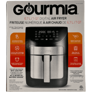 Gourmia Air Fryer: Kitchen Air Fryer / 6.7L / 7Qt / 10 Cooking Functions **USED**