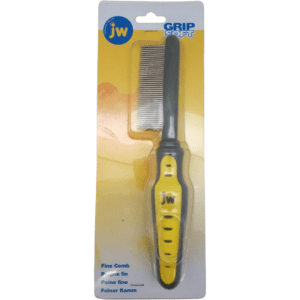 jw Grip Soft Fine Comb / Dog Grooming Tool / Stainless Steel