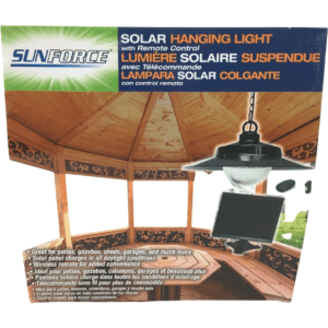 Sunforce Solar Hanging Light / Remote Control / Black
