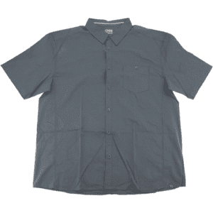 Cloudveil Men's Short Sleeve Shirt / Button Up Shirt / Grey / Size XXLarge